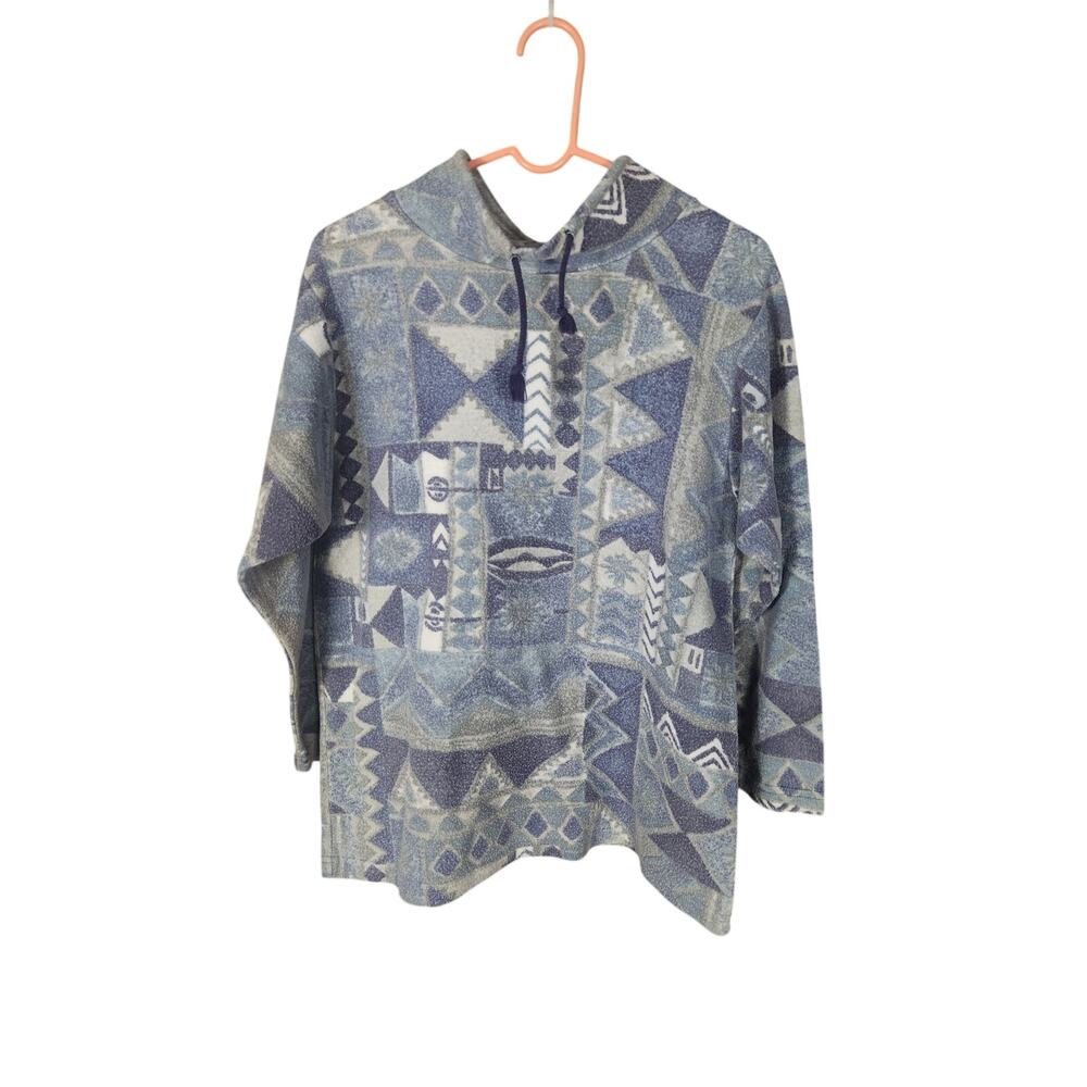 Vintage 90s Aztec Print Pullover Women's medium